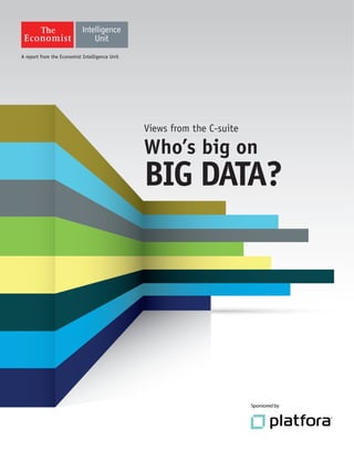 Views from the C-suite
Who’s big on
BIG DATA?
A report from the Economist Intelligence Unit
Sponsored by
 
