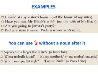 Whose and possessive 'S