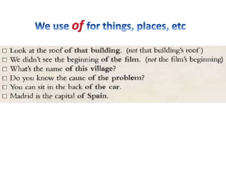 Whose and possessive 'S