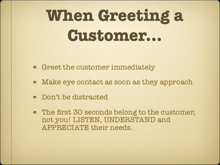 Customer Service with a SMILE!