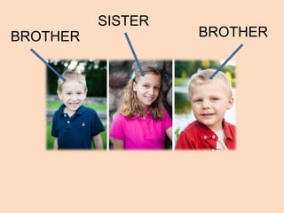BROTHER BROTHER
SISTER
 