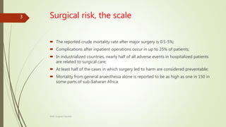 Who Surgical Checklist: Principles and Procedures | PPTX