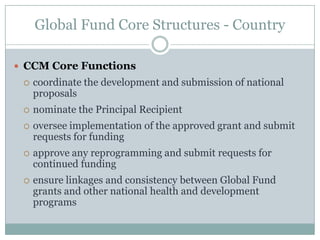 Reprogramming Funds Who's Who in International Malaria Control | PPTX