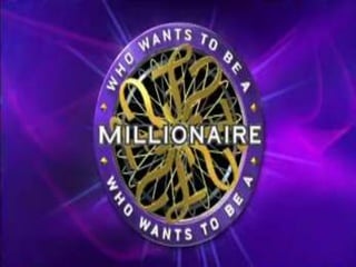 Who wants to be millionaire past tense PPTX