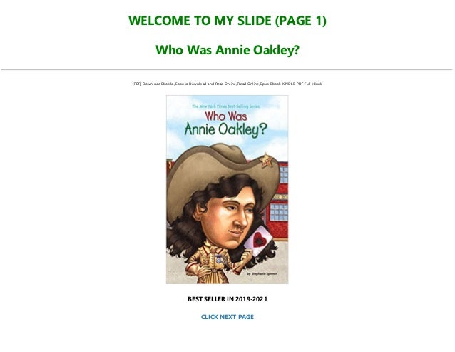 Who Was Annie Oakley? PDF Free Download Who Was Annie Oakley? PDF Free Download