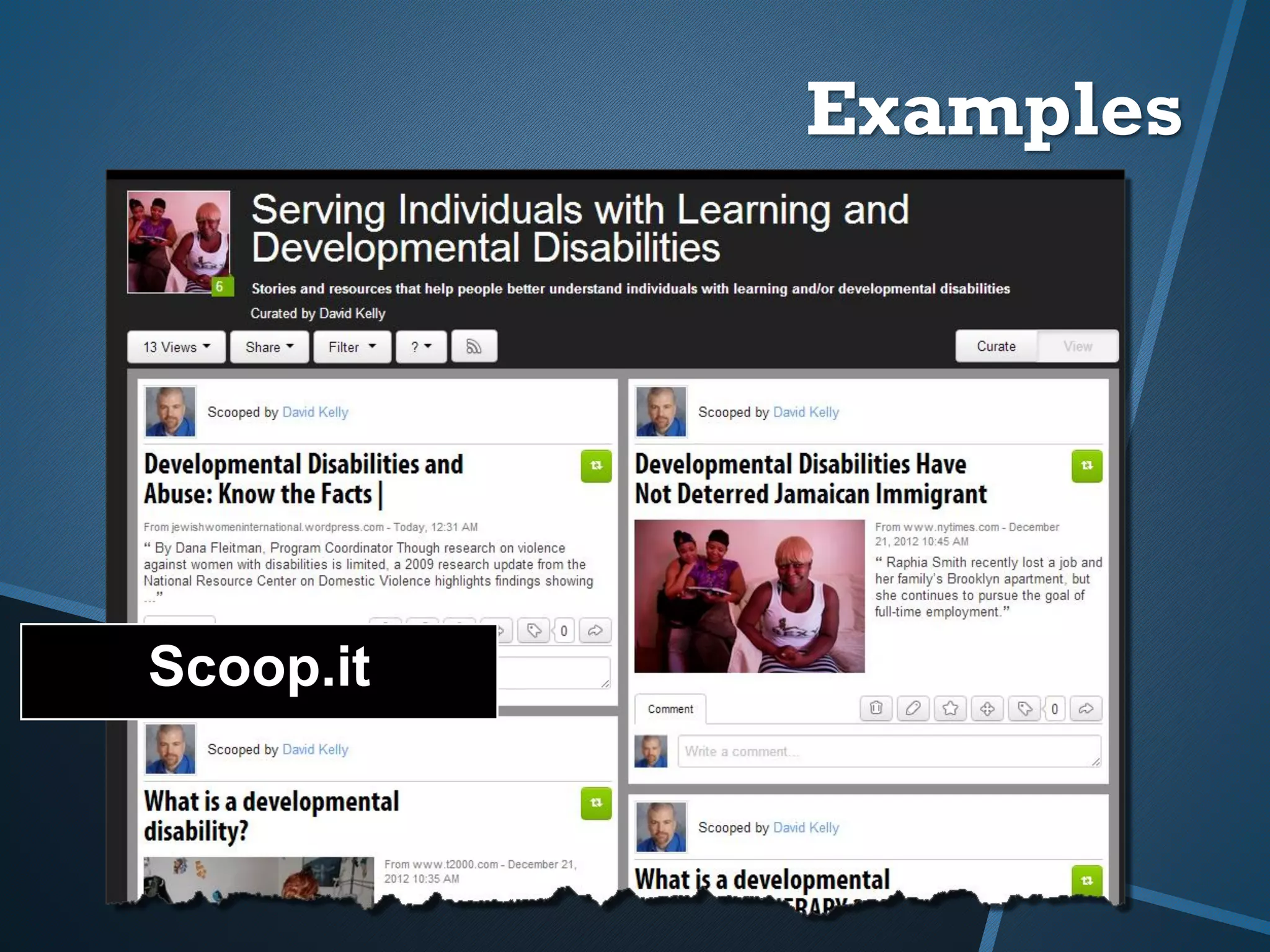Examples
Scoop.it
 