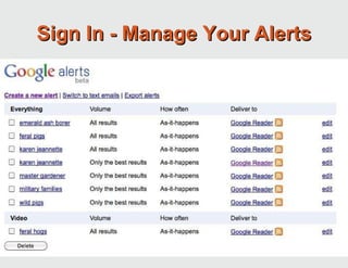 Sign In - Manage Your Alerts 