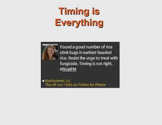 Timing is Everything 