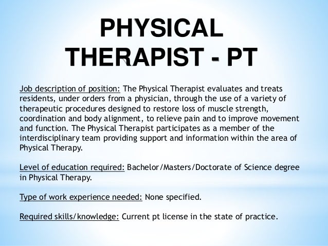 physical therapist sle description who will hire me physical therapist sle description who will hire me