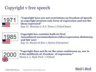 Who wins when copyright and free speech clash? | PPTX