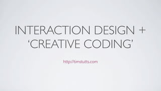Who Works with Creative Coders | PPT