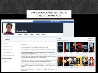 FACE BOOK PROFILE – FROM
TARGET AUDIENCE
 
