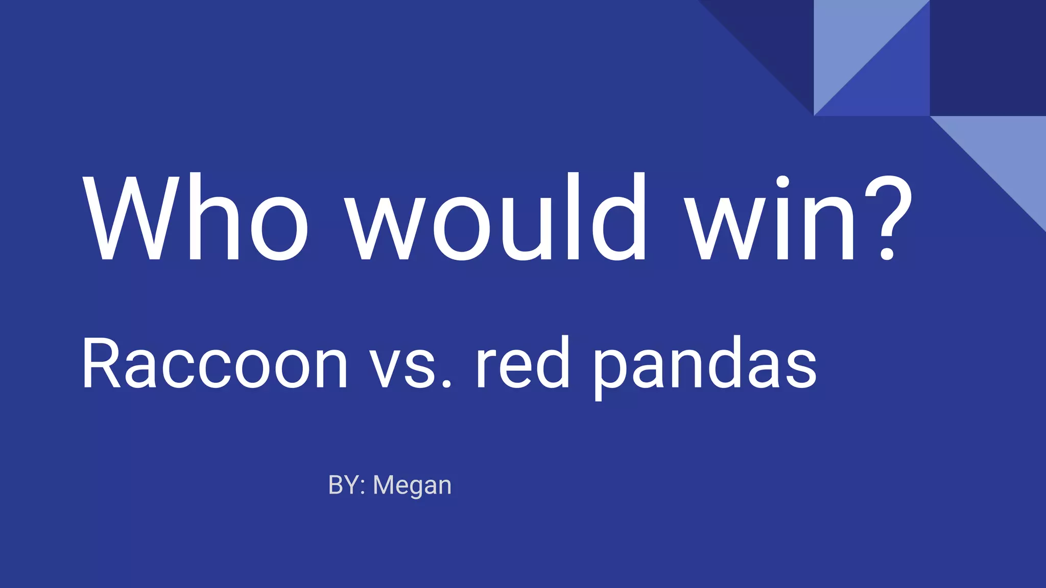 Panda Vs Racoon Who would win red panda vs. raccoons | PPTX