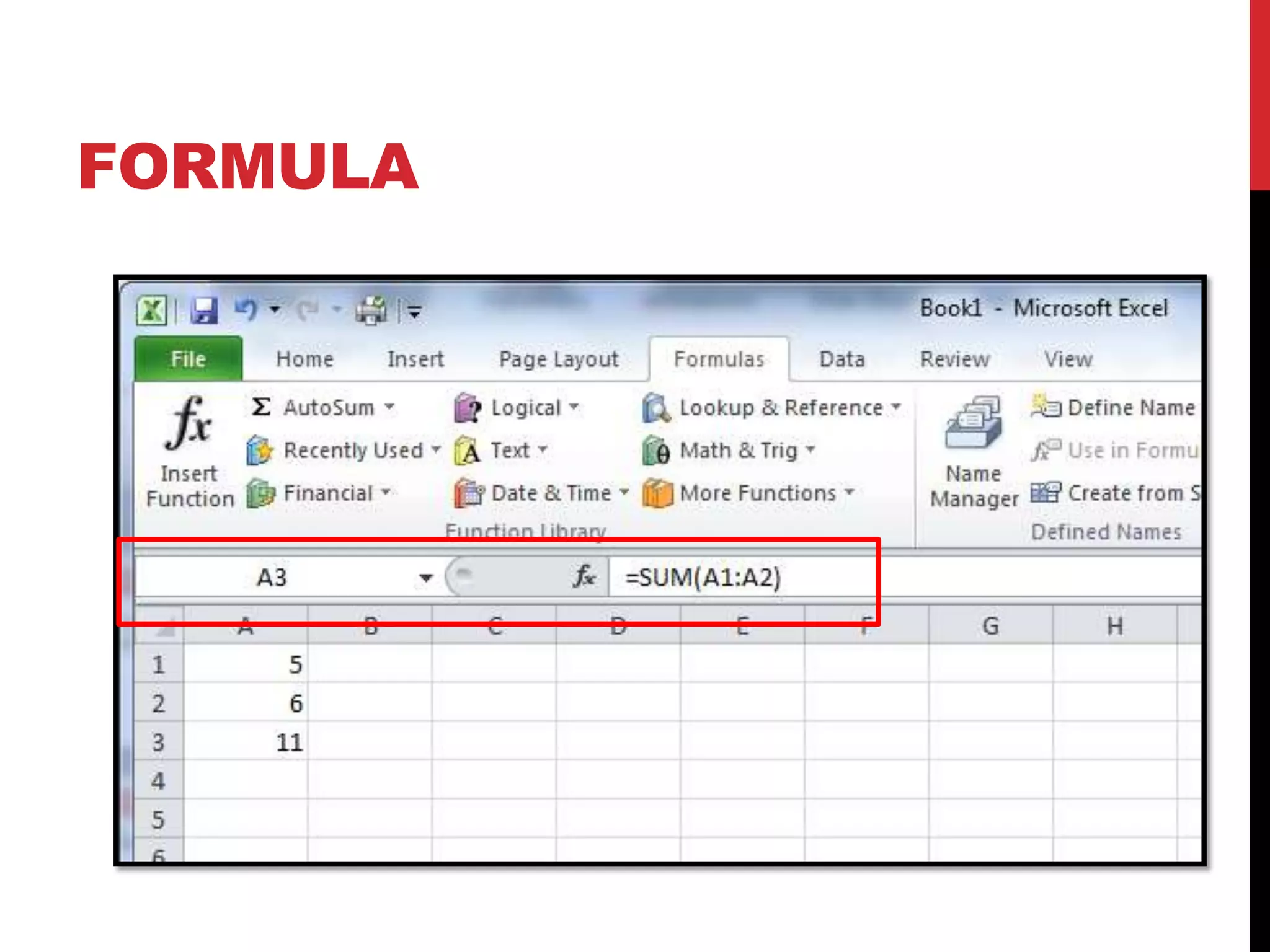 FORMULA
 