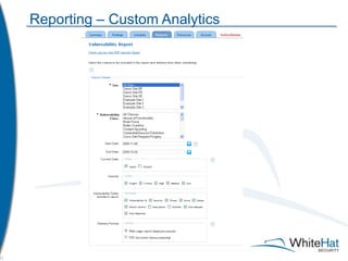Reporting – Custom Analytics 