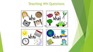 Teaching WH Questions
 