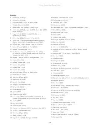 World Happiness Report 2023
124
Endnotes
1 Fridman et al. (2022)
2 Helliwell et al. (2022)
3 Batson  Powell (2003); de Waal (2008)
4 Rhoads, Cutler, et al. (2021)
5 Miller (1999); Pew Research Center (2019)
6	
Aknin et al. (2015); Curry et al. (2018); Dunn et al. (2008);
Hui et al. (2020)
7	
Algoe  Haidt (2009); Haidt (2000); Spivey 
Prentice-Dunn (1990)
8 Aknin et al. (2012); Weinstein  Ryan (2010)
9	
Aknin et al. (2018); Brethel-Haurwitz  Marsh (2014);
Kushlev et al., (2021); Rhoads, Gunter, et al., (2021)
10 Böckler et al. (2016); Rhoads, Cutler, et al., (2021)
11 Batson  Powell (2003); de Waal (2008)
12 Rhoads, O’Connell, et al. (2022)
13	
Brethel-Haurwitz et al., (2018); Marsh et al. (2014);
O’Connell et al. (2019); Rhoads, Vekaria, et al. (2022);
Vekaria et al. (2017, 2019)
14 Rhoads, Cutler, et al. (2021); Rilling  Sanfey (2011)
15 Diener (1984, 1994)
16 Rhoads, Gunter, et al. (2021)
17 Kushlev et al. (2021)
18 Rhoads et al. (2021)
19 Kushlev et al. (2021)
20 Batson  Powell (2003); de Waal (2008)
21 Dwyer  Dunn (2022)
22 Weinstein  Ryan (2010)
23 Hoffman et al. (2020)
24 Bartlett et al. (2012)
25 Alvarez  van Leeuwen (2015)
26 Epley et al. (2022)
27 Kumar  Epley (2022)
28 Amato (1990)
29 Lieberman et al. (2007)
30	
e.g., Amato (1990); Batson (2010); Government of
Canada (2014); Hart et al. (2020); Kurleto et al. (2022)
31 Amato (1990)
32 Earp et al. (2021)
33 Siedlecki et al. (2014)
34 Alvarez  van Leeuwen (2015); Sandstrom et al. (2019)
35 Alvarez  van Leeuwen (2015)
36 Weinstein  Ryan (2010)
37 Maisel  Gable (2009)
38 Righetti et al. (2022); Zhang et al. (2018)
39 Righetti, Schneider, et al. (2020)
40 McCullough et al. (2001)
41 Weinstein et al. (2010)
42 Wood et al. (2010)
43 Jans-Beken et al. (2020); O’Connell  Killeen-Byrt (2018)
44 Grant  Gino (2010)
45 Baumeister et al. (1994)
46 Vaish (2018)
47 Watkins et al. (2006)
48 Curry et al. (2018); Hui et al. (2020)
49 Dunn et al. (2008)
50 Aknin et al. (2020)
51 Aknin et al. (2013, 2015)
52	
Dolan et al. (2021); Lawton et al. (2021); Meier  Stutzer
(2008)
53 Hinrichs et al. (2008); Sojka  Sojka (2003)
54 Hui et al. (2020)
55 Andreoni (1990)
56 Wang et al. (2019)
57 Chancellor et al. (2018)
58 Mobbs et al. (2009)
59 Aknin et al. (2012); Chancellor et al. (2018)
60 Jebb et al. (2020)
61 Andreoni (1989)
62 Gesiarz  Crockett (2015)
63 Barasch et al. (2014); Morelli et al. (2015, 2018); Zaki (2014)
64 Aknin et al. (2011)
65 Hui et al. (2020)
66 Lok  Dunn (2022); Weinstein et al. (2010)
67 Weinstein  Ryan (2010)
68 Aknin et al. (2013, 2015); Dunn et al. (2008)
69 Aknin  Whillans (2021)
70 Rhoads et al. (2021)
71 Hui et al. (2020)
72 Hui et al. (2020)
73 Algoe  Haidt (2009); Haidt (2000)
74 Spivey  Prentice-Dunn (1990)
75 Carlson  Zaki (2022)
76 Neumann  Zaki (2022)
77 Blain et al. (2022)
78 Minson  Monin (2012); Tasimi et al. (2015)
79 Barclay (2013)
 