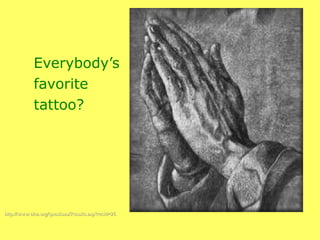 Everybody’s favorite tattoo? http://www.elca.org/questions/Results.asp?recid=26 