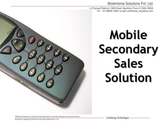 Mobile Secondary Sales Solution 