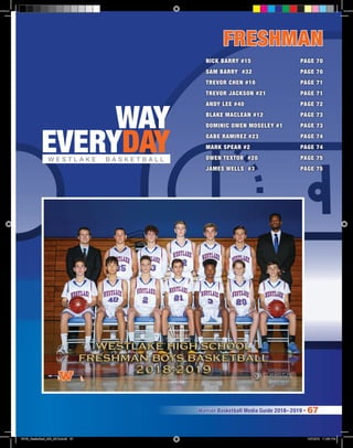 18 19 Westlake Basketball Media Guide