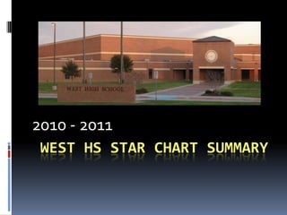 2010 - 2011
 WEST HS STAR CHART SUMMARY
 