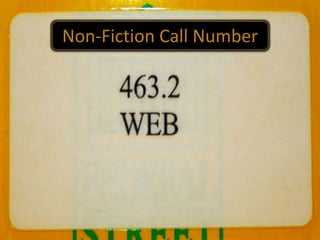 A cutter letter comes from the first three letters of the authors last name.For Example: Caroline B. Cooney would be filed under F COO