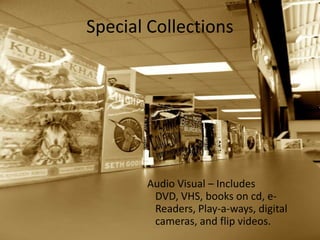 Non-fiction books are shelved under The Dewey Decimal System in the following categories. AnthropologyGeographyHistoryPolitical ScienceSociology / PsychologyBiographyReference