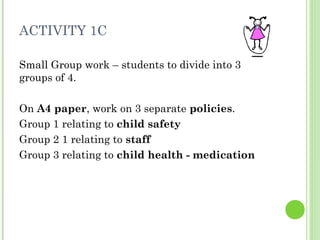 FOLLOW POLICIES AND PROCEDURES.. wk 3 powerpoint | PPT