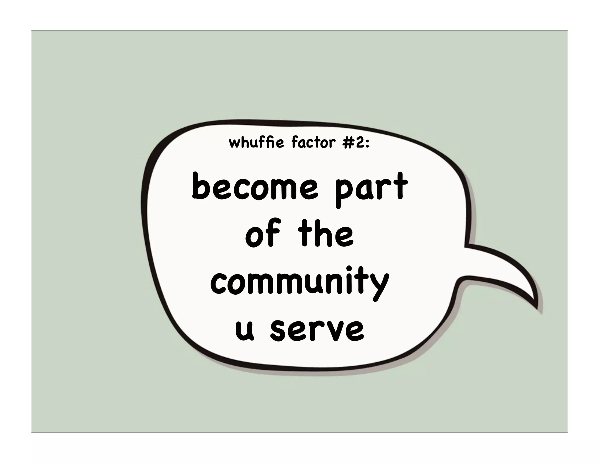 You and Your Whuffie Factor