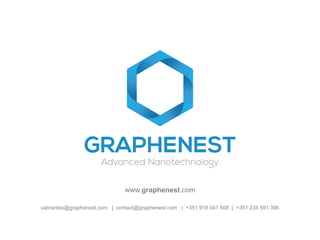 www.graphenest.com
vabrantes@graphenest.com | contact@graphenest.com | +351 918 041 508 | +351 234 591 396
 