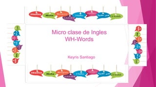 Micro clase de Ingles
WH-Words
Keyris Santiago
 