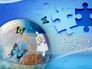 Our Clarity
of the “Why”
 