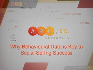 Confidential ArCompany Inc. — February 19, Slide · 1 Confidential ArCompanySlide · 1
Why Behavioural Data is Key to
Social Selling Success
 