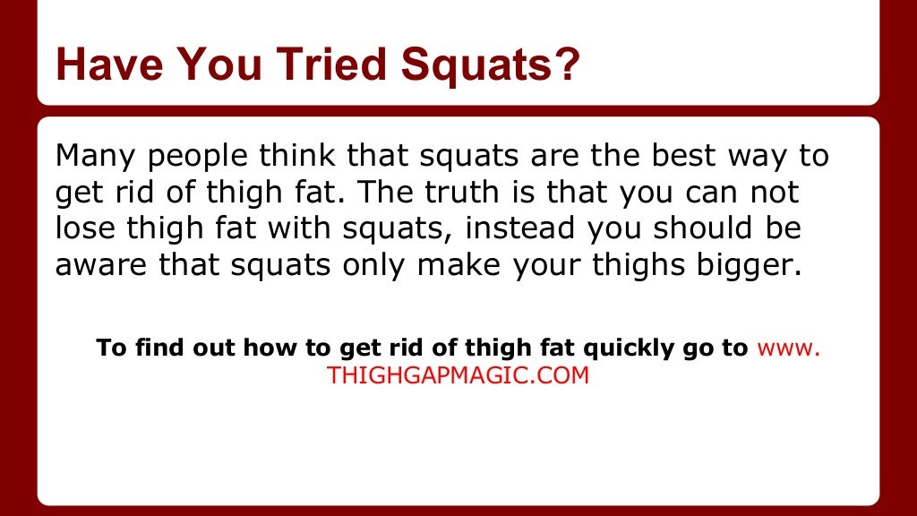 Why you can’t lose thigh fat!