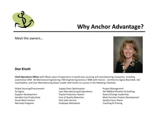 Why Anchor Advantage