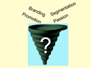 Segmentation Branding Promotion Passion ? 
