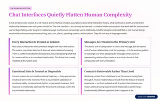 Why Chat Interfaces Fail to Sustain Human Relationships: Insights from ...