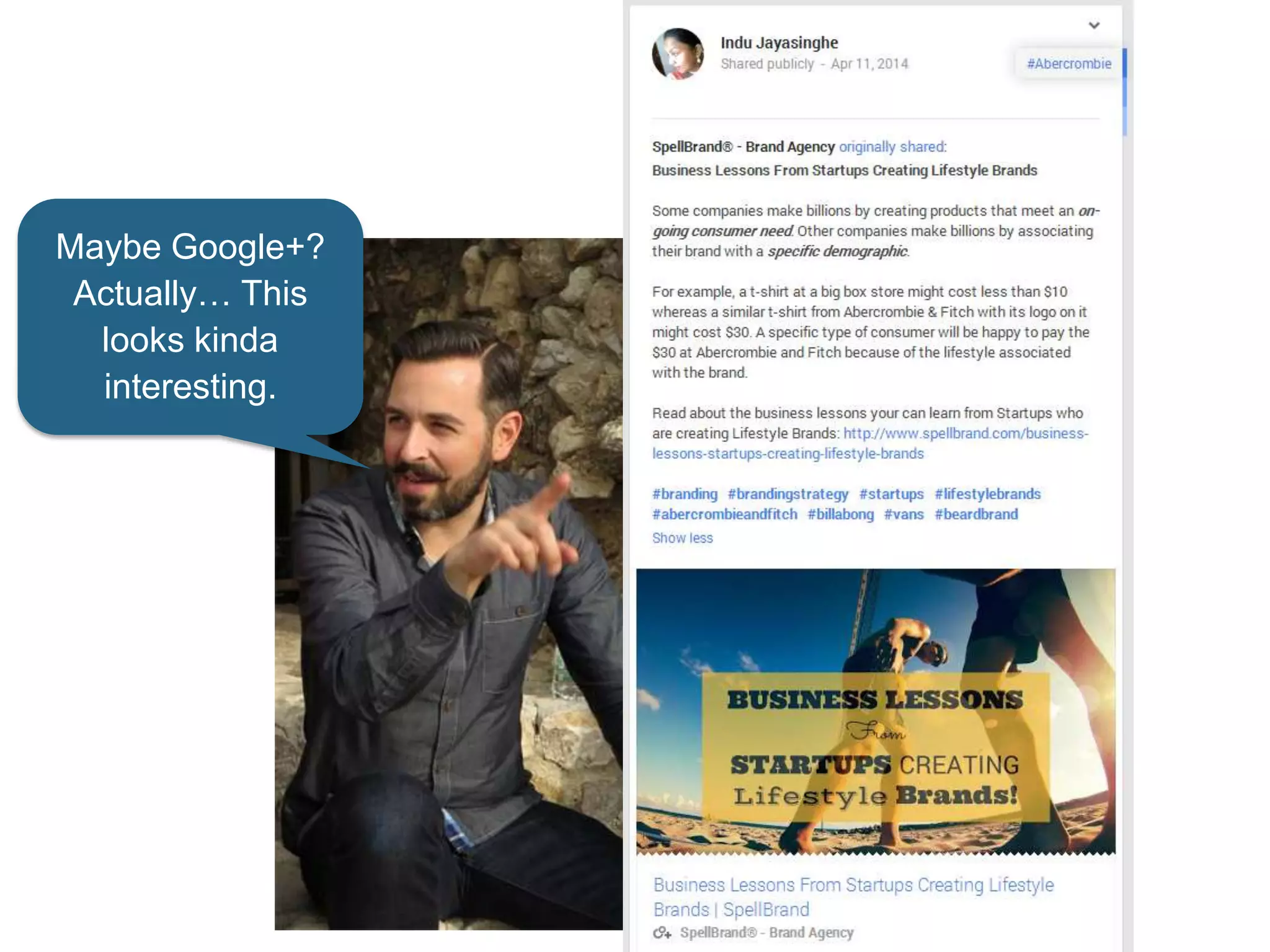 Maybe Google+?
Actually… This
looks kinda
interesting.
 