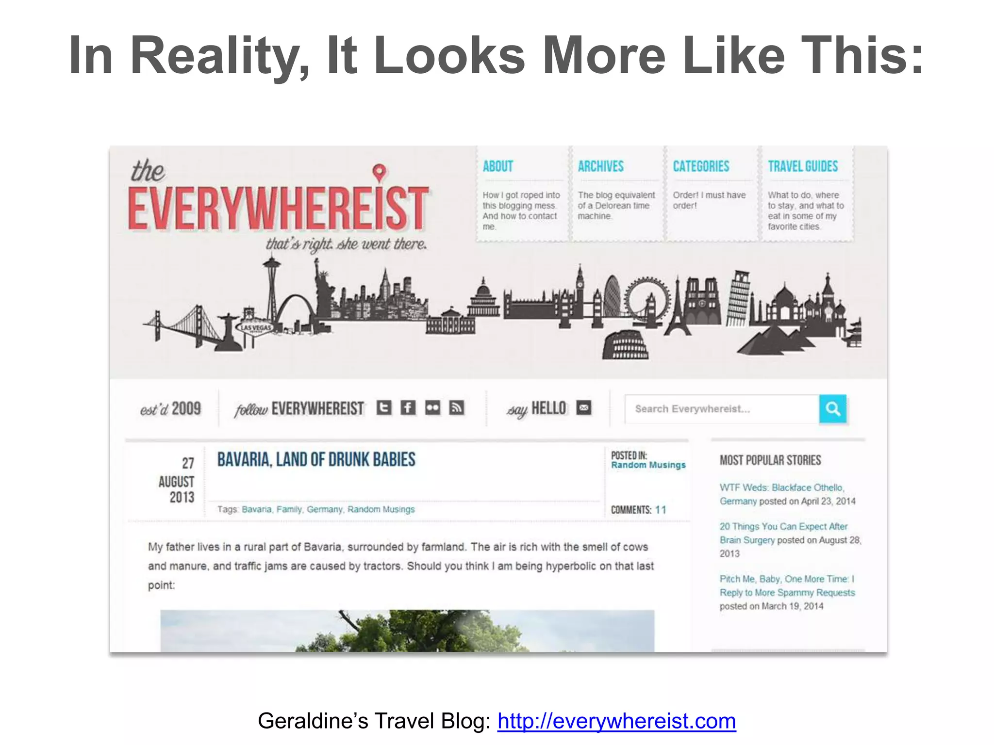 In Reality, It Looks More Like This:
Geraldine’s Travel Blog: http://everywhereist.com
 