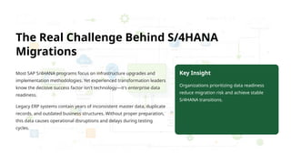 Why Data Readiness Is the Biggest Success Factor in SAP S/4HANA ...