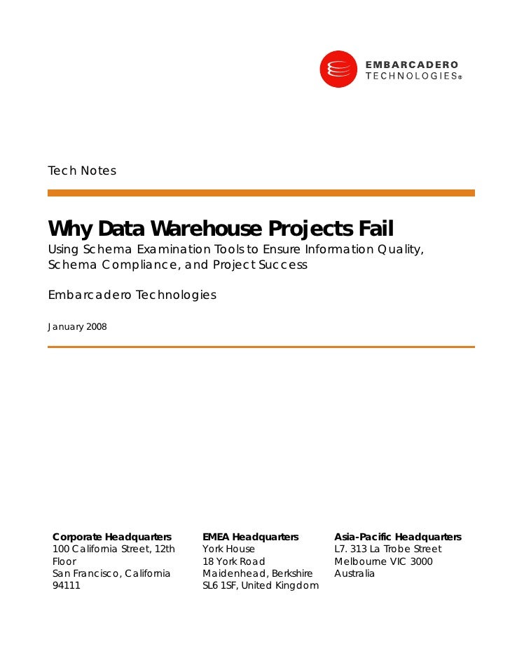 data warehousing failures Issues in information systems volume 14, issue 1, pp376-384, 2013 376 critical success factors for data warehousing: a classic answer to a modern question. data warehousing failures Issues in information systems volume 14, issue 1, pp376-384, 2013 376 critical success factors for data warehousing: a classic answer to a modern question.