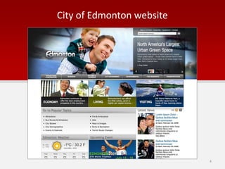 City of Edmonton website
4
 