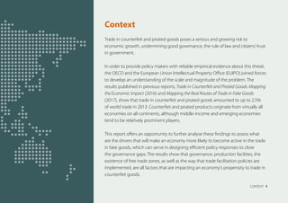 Trade in counterfeit and pirated goods poses a serious and growing risk to
economic growth, undermining good governance, t...