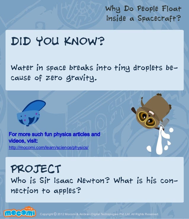 Why Do People Float Inside a Space Craft?