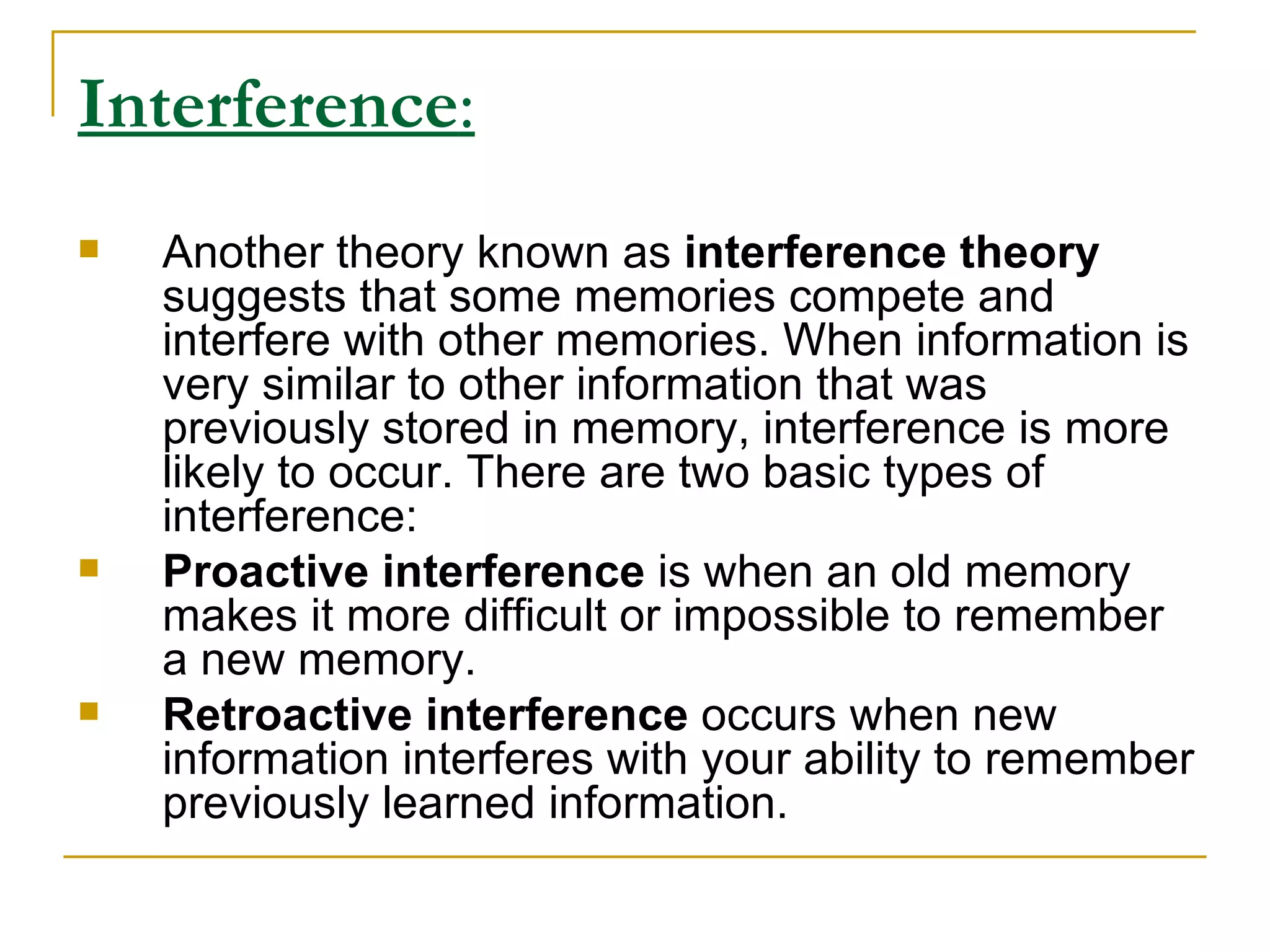 Why Do We Forget | PPT