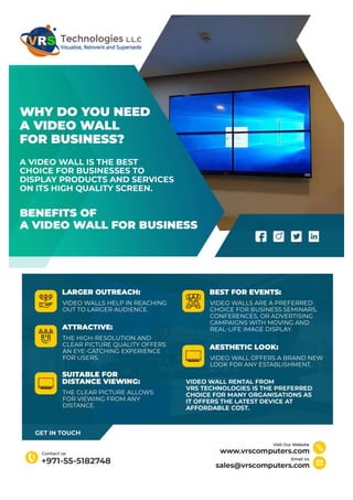 Why do you Need a Video Wall for Business?