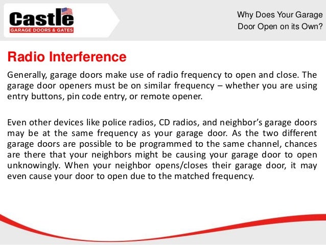 Why Does Your Garage Door Open On Its Own
