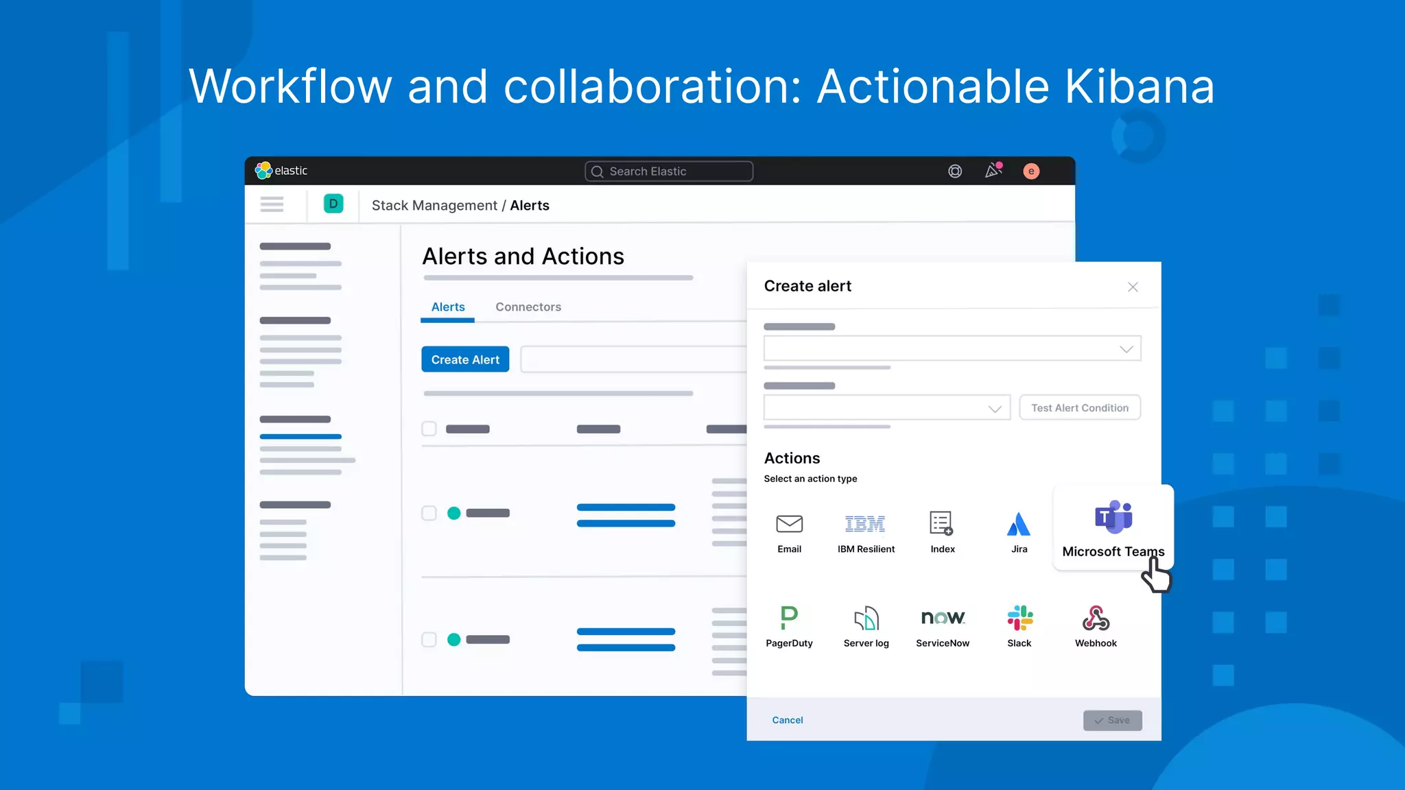 Workflow and collaboration: Actionable Kibana
 