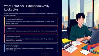 Why Emotional Exhaustion Builds Quietly Over Time – By Rafael | PPTX