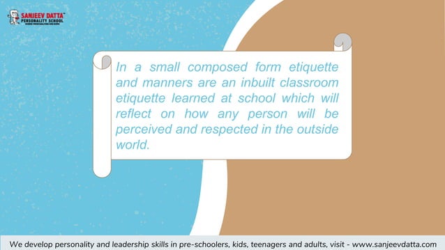 Why etiquette-and-manners-for-students | PPT